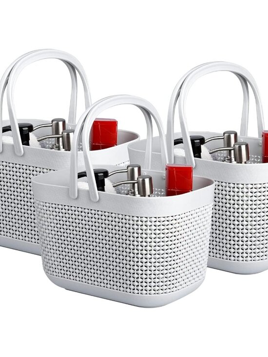 Other - Plastic Organizer Storage Baskets with Handles, Shower Caddy Bins Organizer for
